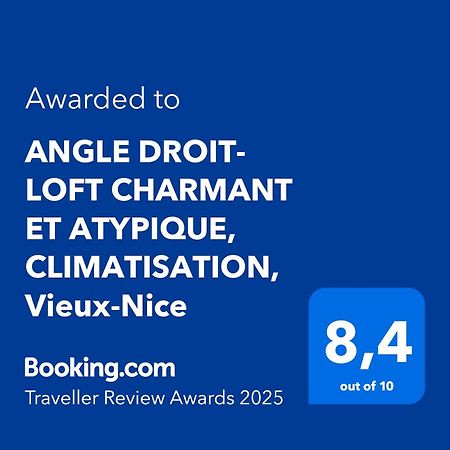 Angle Droit- Loft Charmant Et Atypique, Climatisation, Vieux-Nice Exterior photo